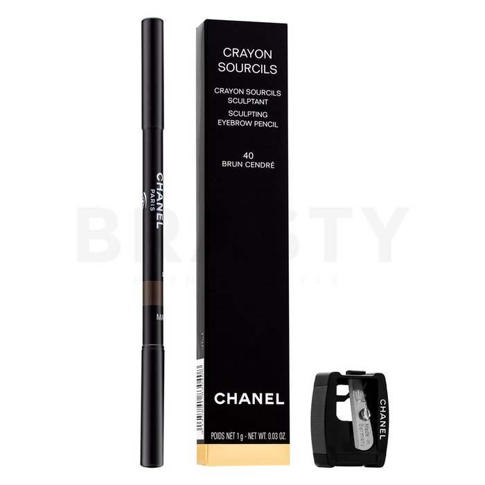 Chanel Crayon Sourcils Sculpting Eyebrow Pencil 40 Brun Cendre eyebrow  Pencil for brown shades 1 g 