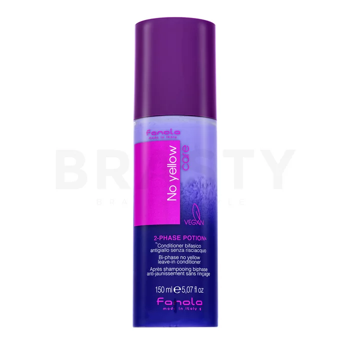 Fanola No Yellow Bi-Phase Conditioner regenerator bez ispiranja za platinasto plavu i sijedu kosu 150 ml