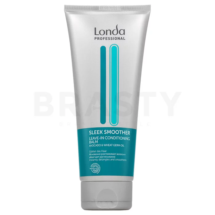 Londa Professional Sleek Smoother Leave-In Conditioning Balm bezoplachový kondicionér pro nepoddajné a poškozené vlasy 200 ml