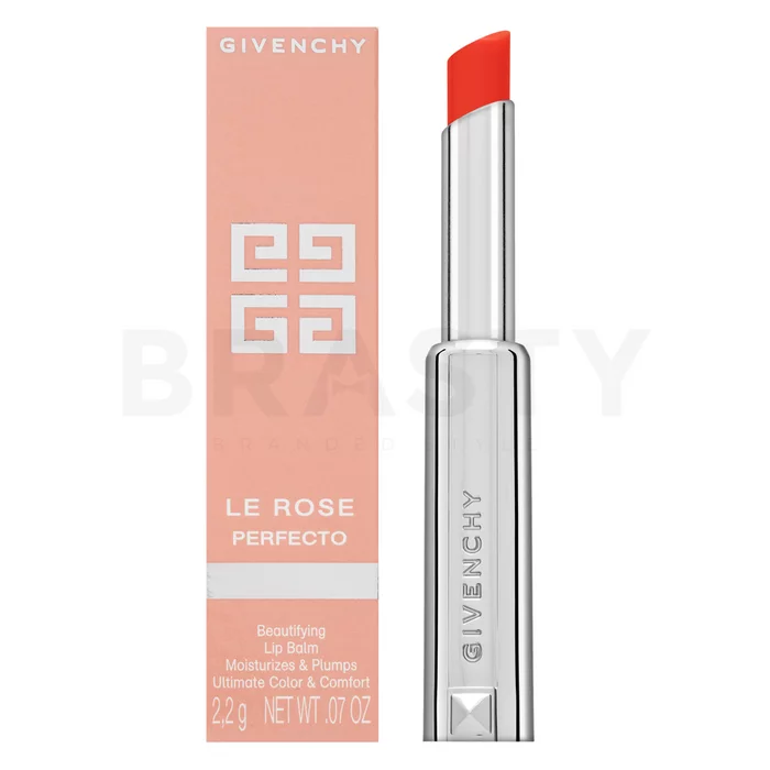 Givenchy Le Rose Perfecto vyživující rtěnka N. 302 Solar Red 2,2 g