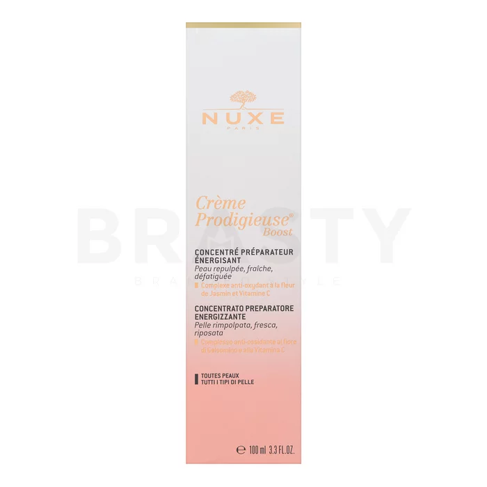 Nuxe Creme Prodigieuse Boost Energising Priming Concentrate energizující fluid pro sjednocenou a rozjasněnou pleť 100 ml