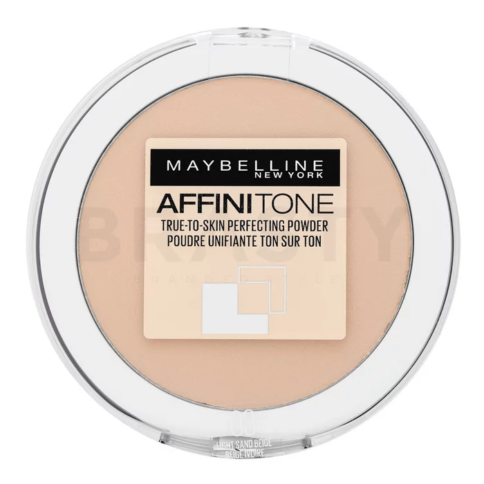 Maybelline Affinitone True-to-Skin Perfecting Powder pudr 03 Light Sand Beige 9 g