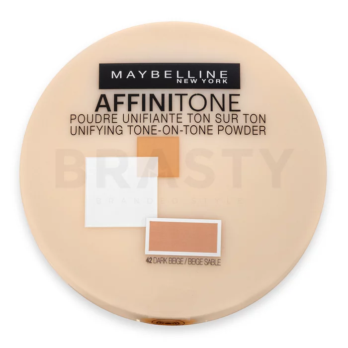 Maybelline Affinitone Unifying Tone-on-Tone Powder pudr 42 Dark Beige 9 g