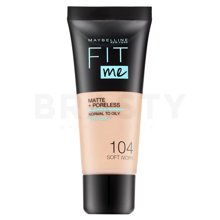 Maybelline Fit Me! Foundation Matte + Poreless tekutý make-up s matujícím účinkem 104 Soft Ivory 30 ml
