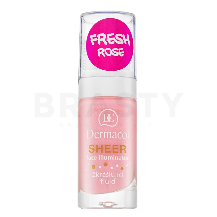 Dermacol Sheer Face Illuminator zkrášlující fluid pro sjednocenou a rozjasněnou pleť Fresh Rose 15 ml