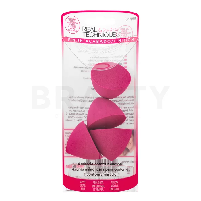 Real Techniques Miracle Contour Wedges 4 pcs houbička na make-up