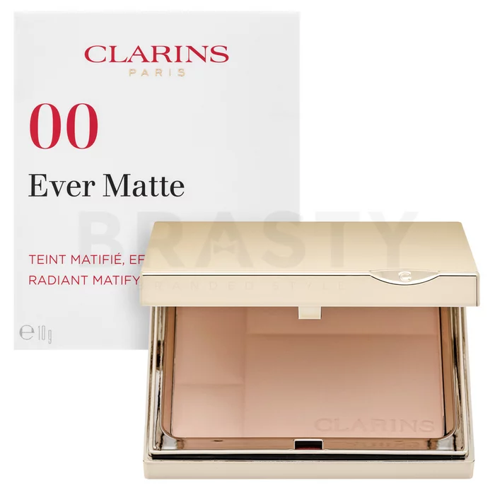 Clarins Ever Matte Radiant Matifying Powder pudr s matujícím účinkem 00 Transparent Opale 10 g