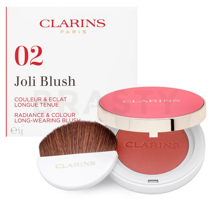 Clarins Joli Blush pudrová tvářenka 02 Cheeky Pink 5 g