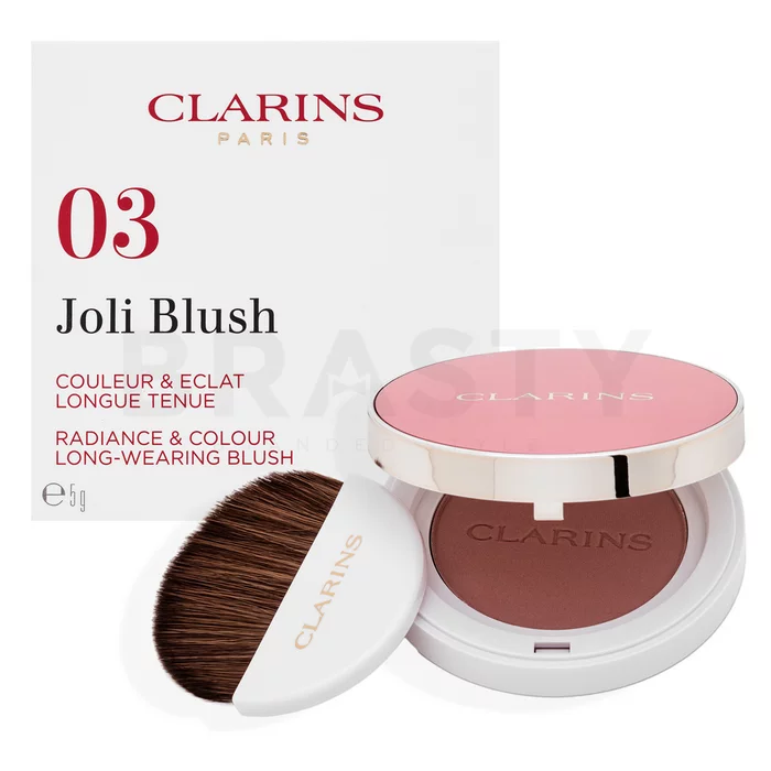 Clarins Joli Blush pudrová tvářenka 03 Cheeky Rose 5 g