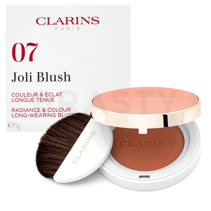 Clarins Joli Blush fard de obraz sub forma de pudra 07 Cheaky Peach 5 g
