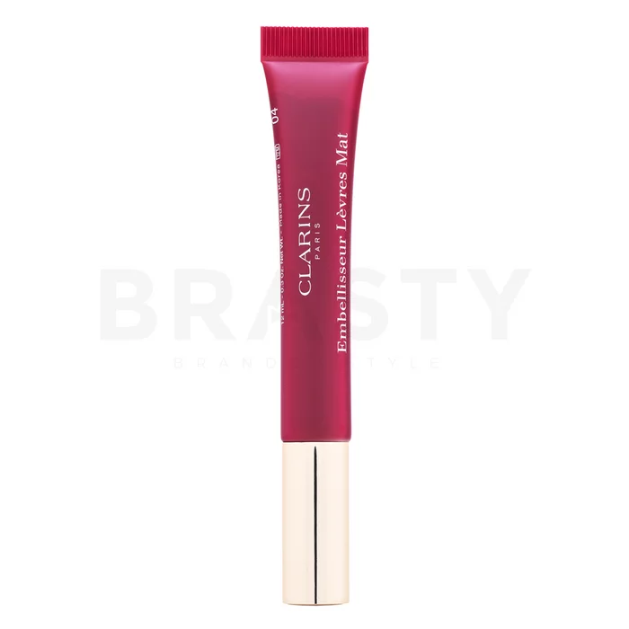 Clarins Velvet Lip Perfector lesk na rty s hydratačním účinkem 04 Velvet Raspberry 12 ml