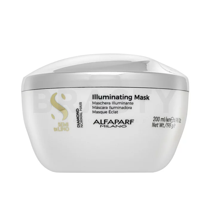 Alfaparf Milano Semi Di Lino Diamond Illuminating Mask Mascarilla capilar nutritiva Para el brillo del cabello 200 ml