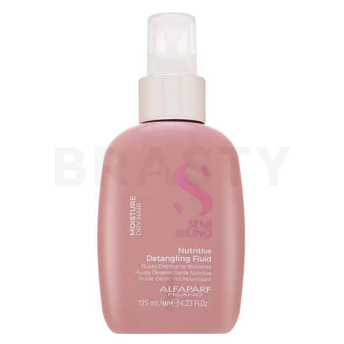 Alfaparf Milano Semi Di Lino Moisture Nutritive Detangling Fluid bezoplachová péče pro snadné rozčesávání vlasů 125 ml