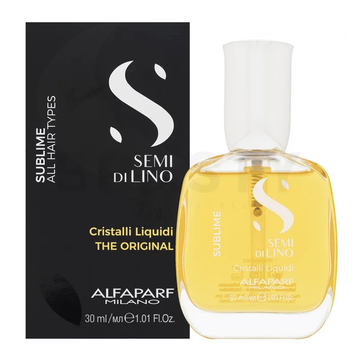 Alfaparf Milano Semi Di Lino Sublime Cristalli Liquidi The Original olio per morbidezza e lucentezza dei capelli 30 ml