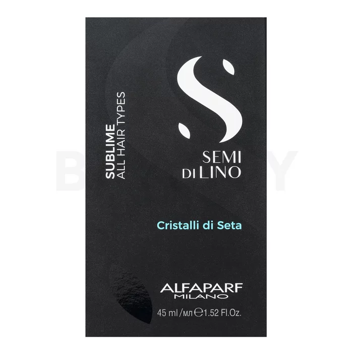 Alfaparf Milano Semi Di Lino Sublime Cristalli Di Seta serum wygładzające do wszystkich rodzajów włosów 45 ml