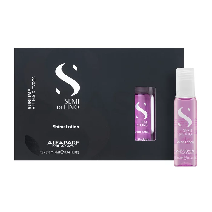 Alfaparf Milano Semi Di Lino Sublime Shine Lotion siero per la lucentezza dei capelli 12 x 13 ml