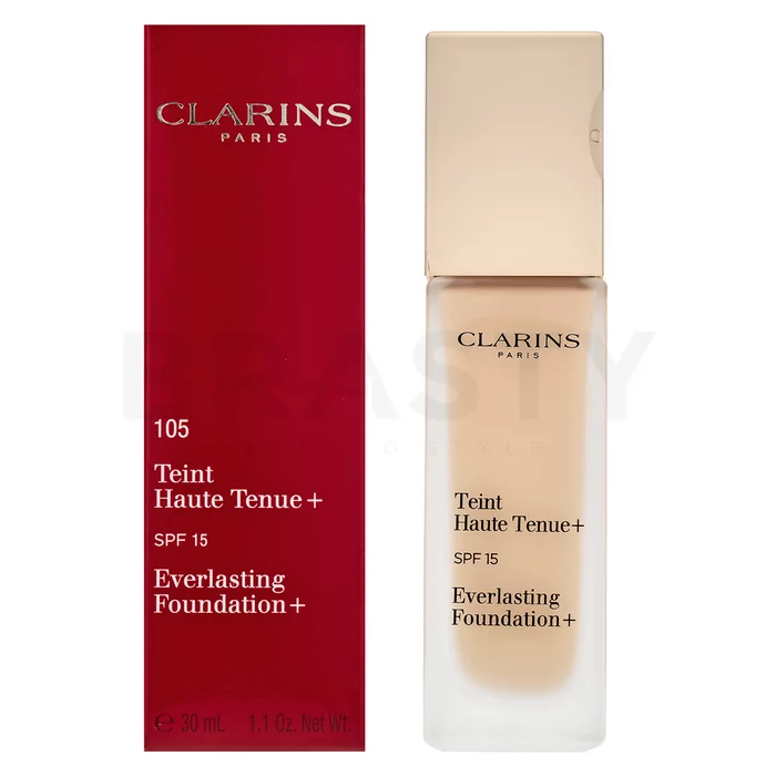 Clarins Everlasting Foundation+ dlouhotrvající make-up 105 Nude 30 ml