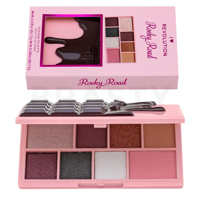 I Heart Revolution Mini Chocolate Shadow Palette paletka očních stínů Rocky Road 10,2 g