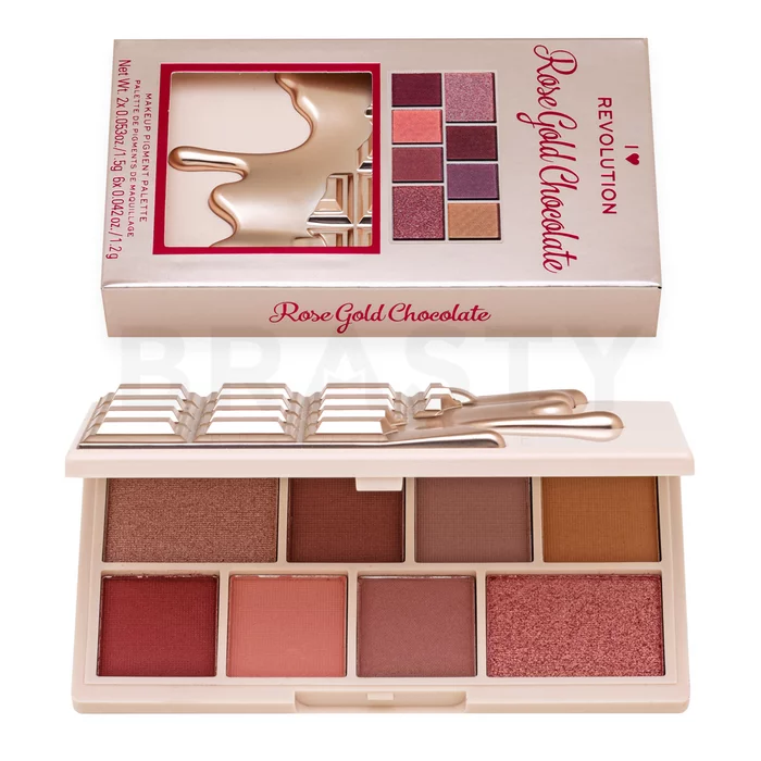 I Heart Revolution Mini Chocolate Shadow Palette oogschaduw palet Rose Gold 10,2 g