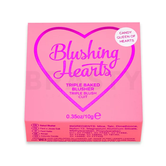 I Heart Revolution Blushing Hearts Triple Baked Blusher rdečilo v prahu Candy Queen Of Hearts 10 g