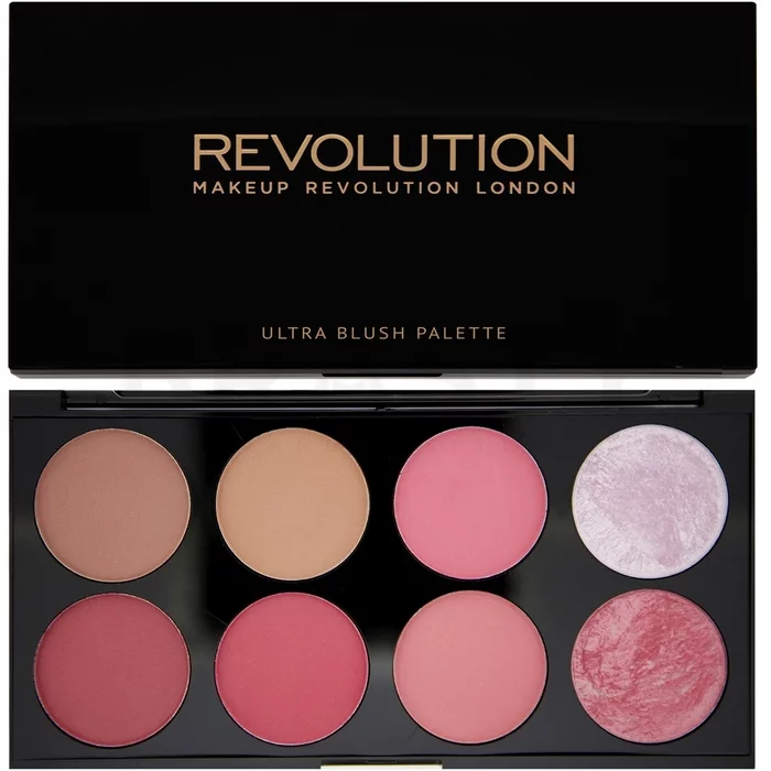 Makeup Revolution Ultra Blush Palette Sugar & Spice multifunkčná paleta 13 g