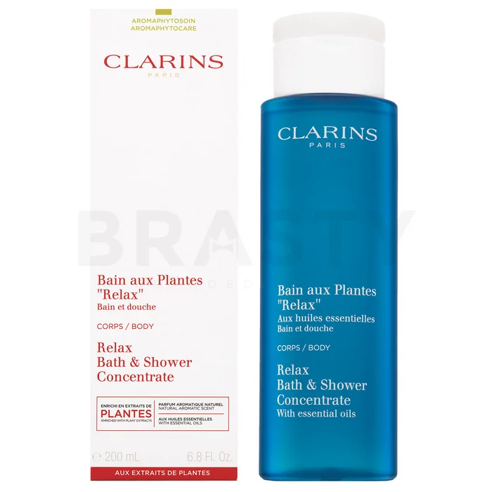 Clarins Relax Bath and Shower Concentrate relaxační koupelový a sprchový gel s esenciálními oleji 200 ml