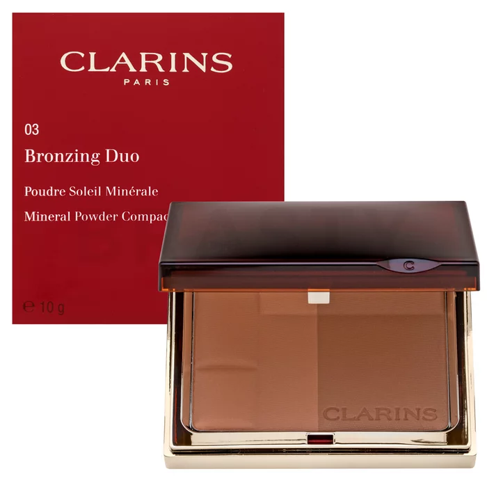 Clarins Bronzing Duo Mineral Powder Compact bronzující pudr 03 Dark 10 g