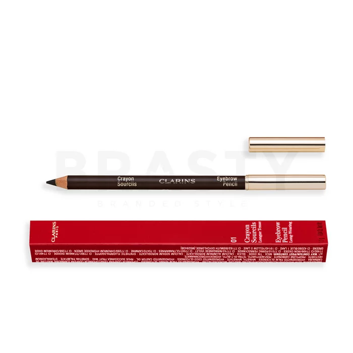Clarins Eyebrow Pencil tužka na obočí 2v1 01 Dark Brown 1,3 g