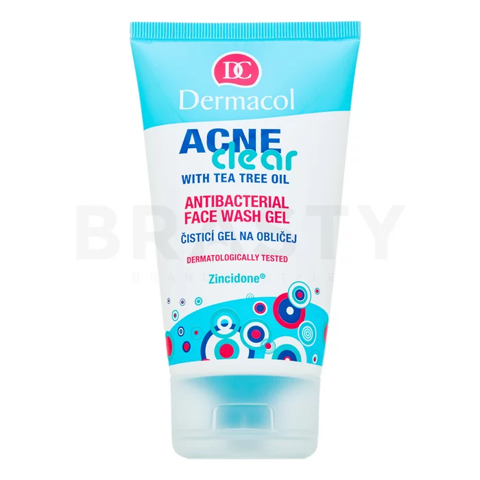 Dermacol ACNEclear Antibacterial Face Gel vyživující čisticí gel pro problematickou pleť 150 ml