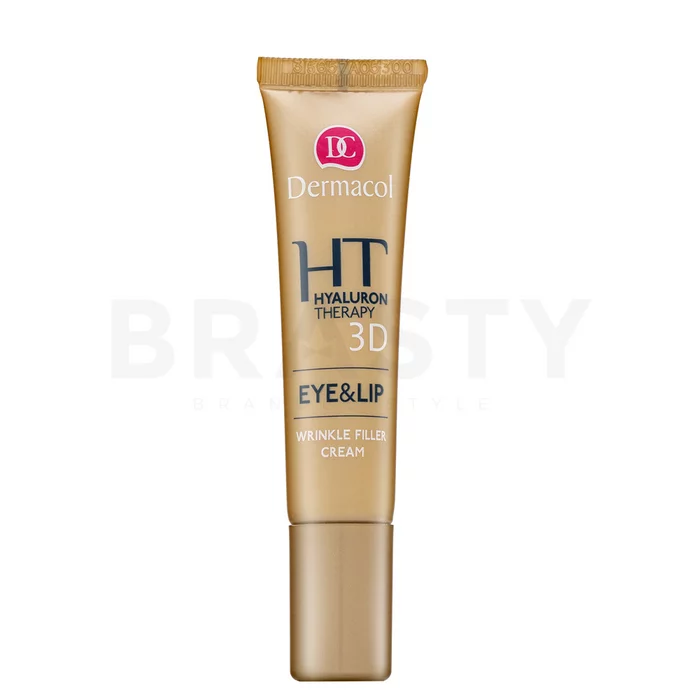 Dermacol Hyaluron Therapy 3D Eye & Lip Cream omlazující sérum obnovující hutnost pleti v okolí očí a rtů 15 ml
