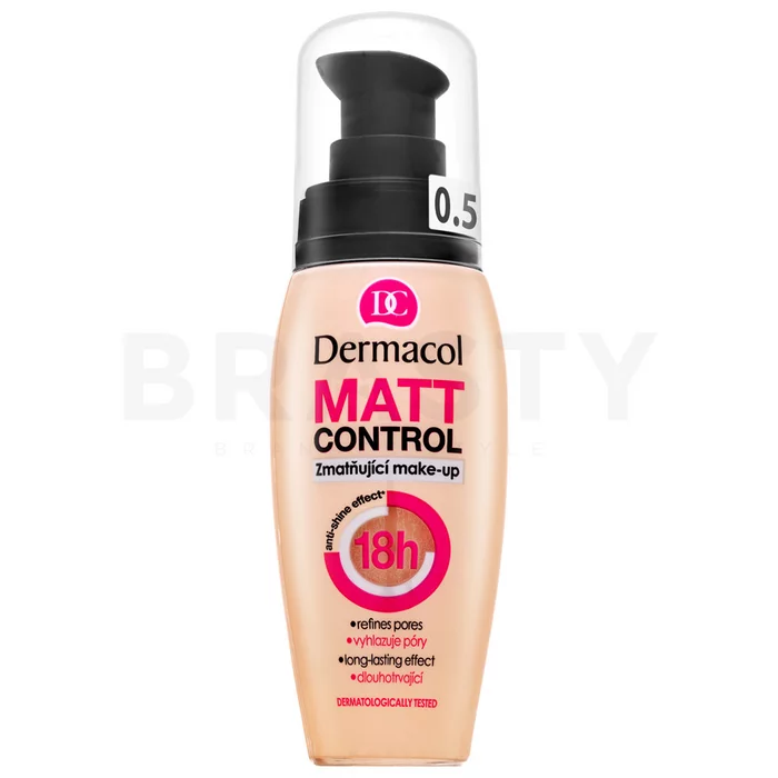 Dermacol Matt Control Make-Up tekući make-up s matirajućim učinkom N. 0.5 30 ml