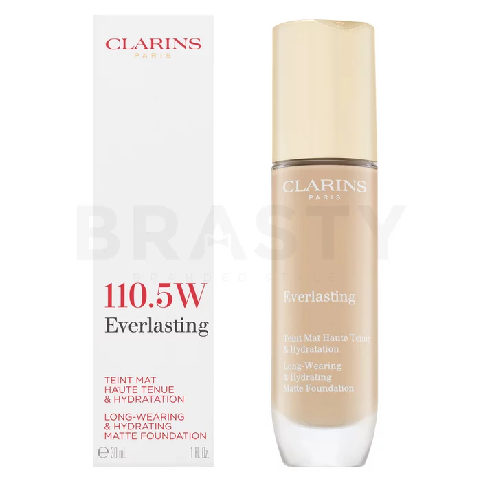 Clarins Everlasting Long-Wearing & Hydrating Matte Foundation dlouhotrvající make-up pro matný efekt 110.5W 30 ml