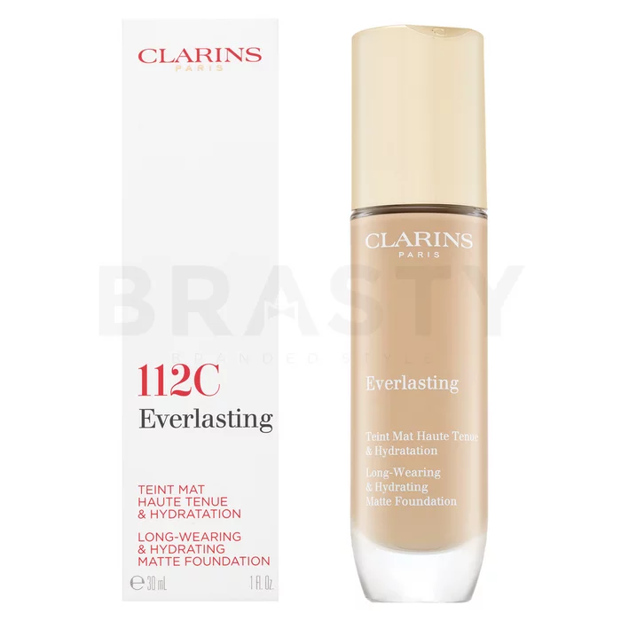 Clarins Everlasting Long-Wearing & Hydrating Matte Foundation dlouhotrvající make-up pro matný efekt 112C 30 ml