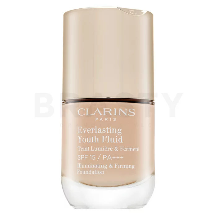 Clarins Everlasting Youth Fluid dlouhotrvající make-up proti stárnutí pleti 107 Beige 30 ml