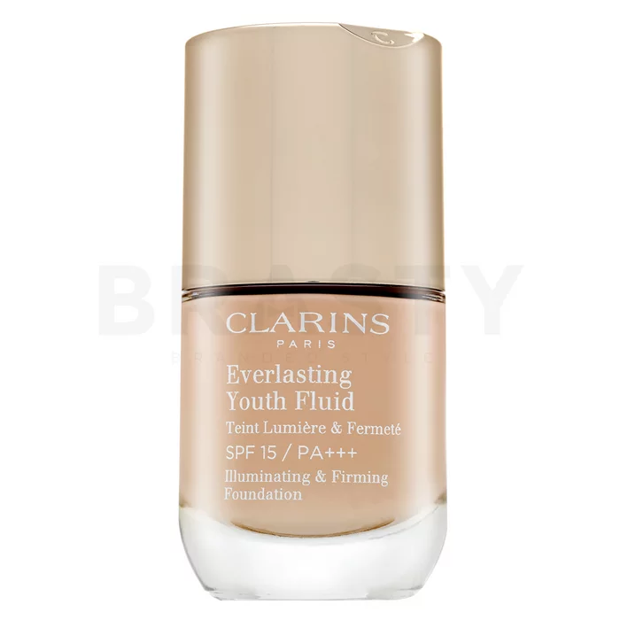 Clarins Everlasting Youth Fluid dlouhotrvající make-up proti stárnutí pleti 108.5 Cashew 30 ml