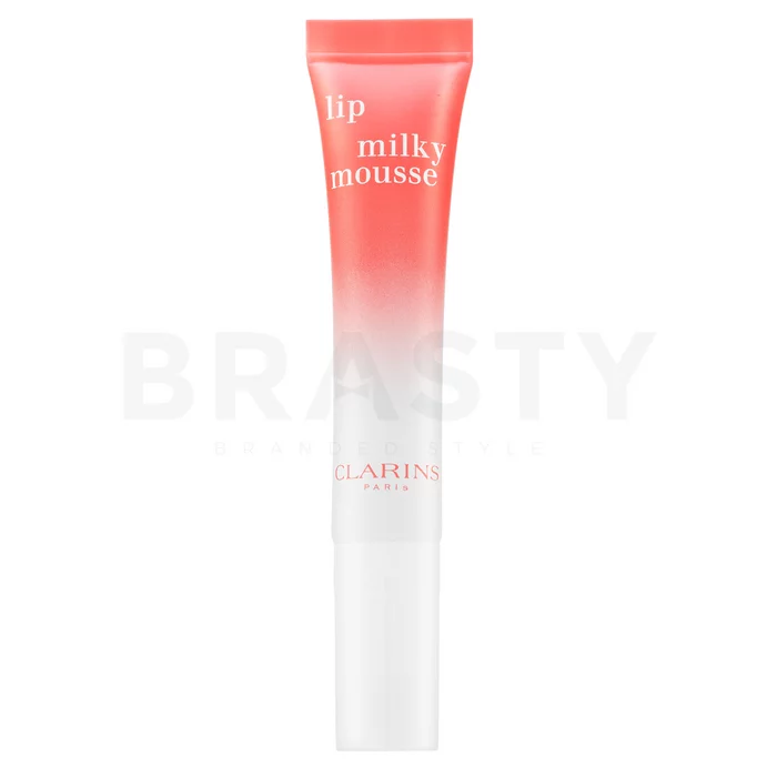 Clarins Lip Milky Mousse výživný balzám na rty s hydratačním účinkem 01 Milky Strawberry 10 ml