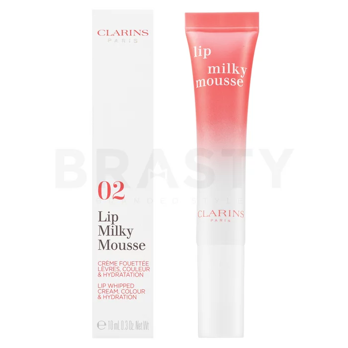 Clarins Lip Milky Mousse výživný balzám na rty s hydratačním účinkem 02 Milky Peach 10 ml