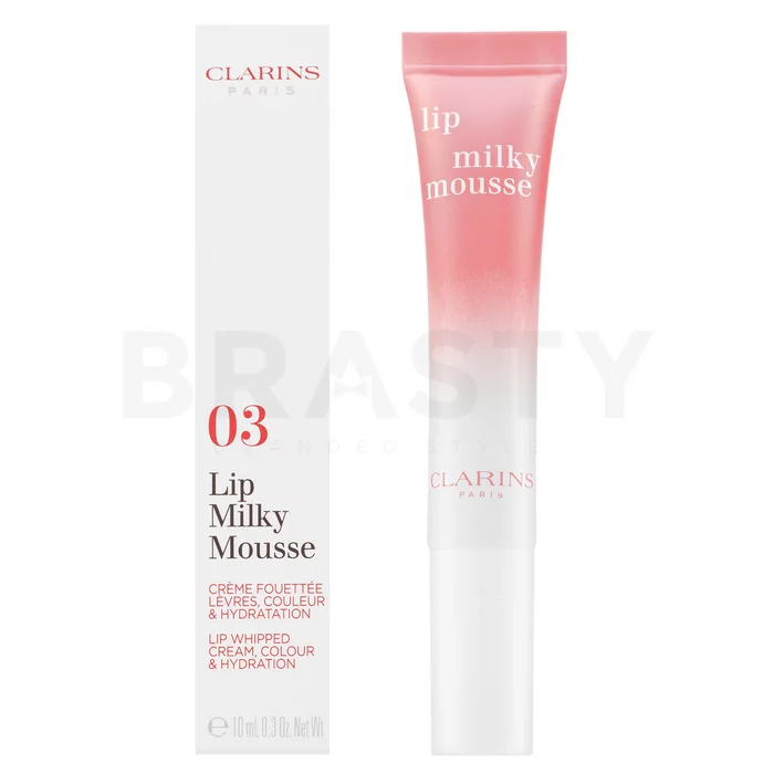 Clarins Lip Milky Mousse výživný balzám na rty s hydratačním účinkem 03 Milky Pink 10 ml