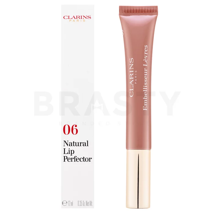 Clarins Natural Lip Perfector lesk na rty 06 Rosewood Shimmer 12 ml