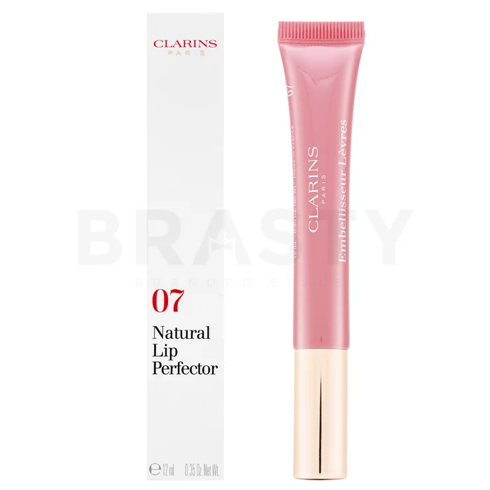 Clarins Natural Lip Perfector lesk na rty 07 Toffee Pink Shimmer 12 ml