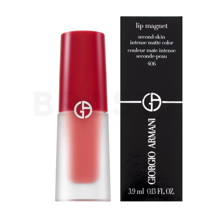 Armani (Giorgio Armani) Lip Magnet Second Skin Intense Matte Color Freeze dlhotrvajúci tekutý rúž so zmatňujúcim účinkom 406 3,9 ml