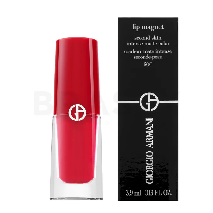 Armani (Giorgio Armani) Lip Magnet Second Skin Intense Matte Color vloeibare lippenstift met lange houdbaarheid met matterend effect 500 3,9 ml