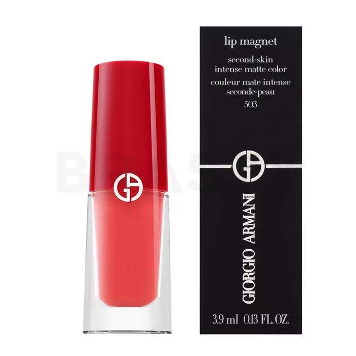 Armani (Giorgio Armani) Lip Magnet Second Skin Intense Matte Color vloeibare lippenstift met lange houdbaarheid met matterend effect 503 3,9 ml