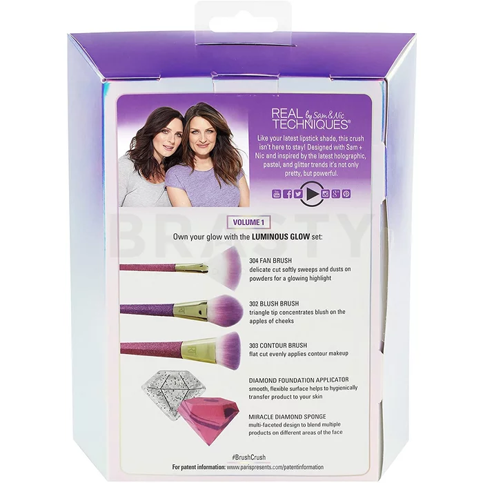 Real Techniques Luminous Glow Brush Crush - Limited Edition borstelset