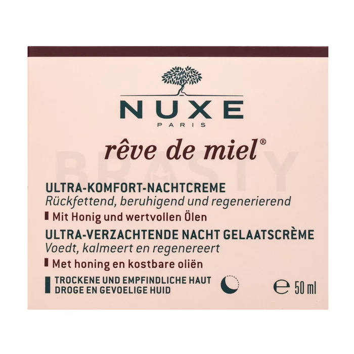 Nuxe Rêve De Miel Ultra Comfortable Night Face Cream noční krém s hydratačním účinkem 50 ml