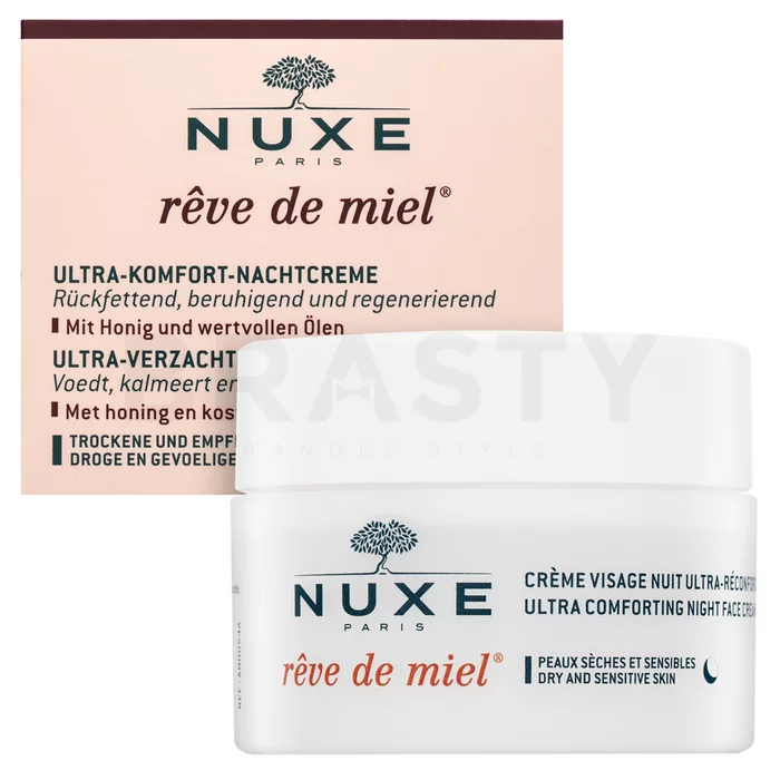 Nuxe Rêve De Miel Ultra Comfortable Night Face Cream noční krém s hydratačním účinkem 50 ml