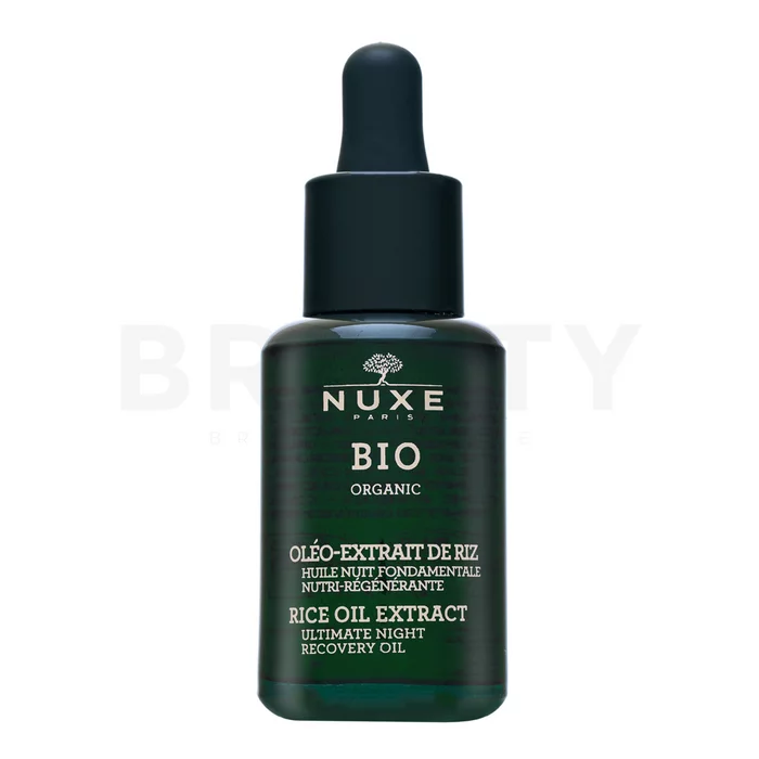 Nuxe Bio Organic Rice Oil Extract Ultimate Night Recovery Oil intensief nacht serum voor huidvernieuwing 30 ml