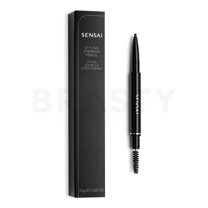 Kanebo Sensai Styling Eyebrow Pencil kredka do brwi 2w1 01 Dark Brown 0,2 g