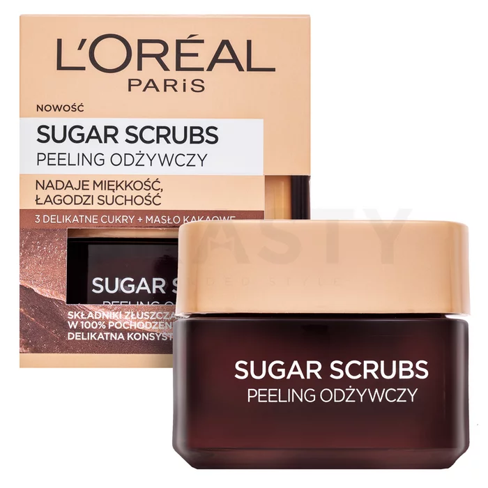 L´Oréal Paris Sugar Scrubs maska ​​za čišćenje i piling Nouris Scrub 50 ml
