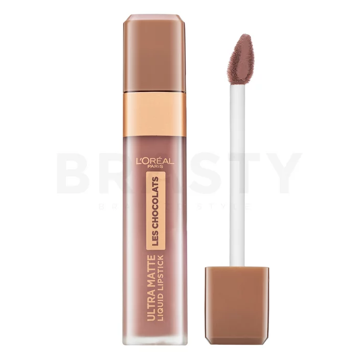 L´Oréal Paris Les Chocolats Ultra Matte Liquid Lipstick tekutá rtěnka pro matný efekt 848 Dose Of Cocoa 7,6 ml